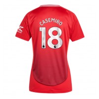 Manchester United Casemiro #18 Replica Home Shirt Ladies 2024-25 Short Sleeve